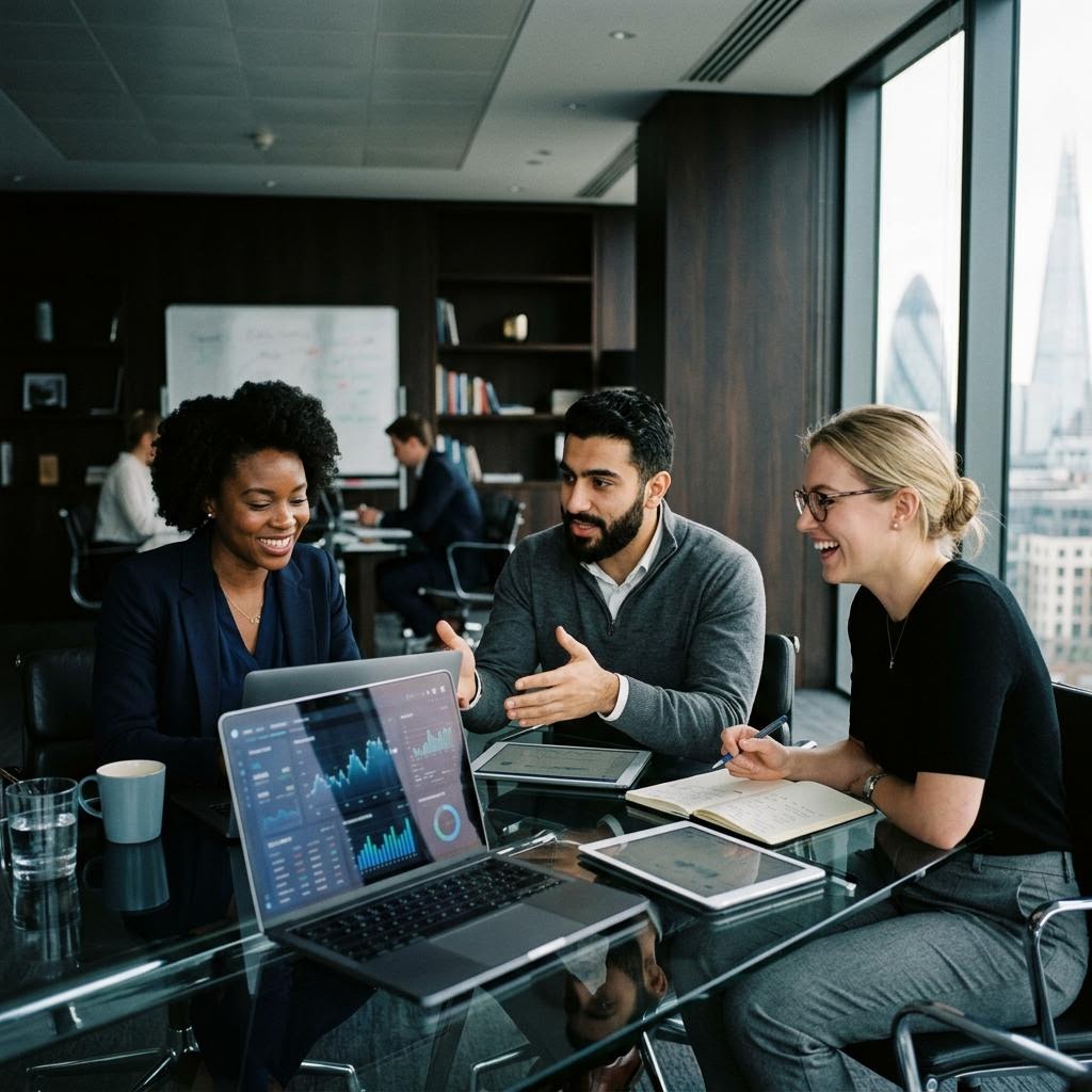Quantitative analysis team developing machine learning models